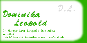 dominika leopold business card
